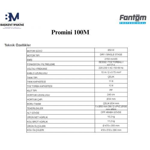 FANTOM Promini 100M